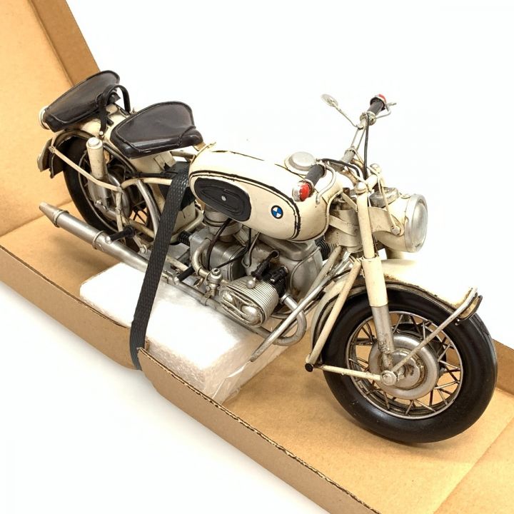 品質[珍品]戦前 倉持商店 モーターサイクル バイク ブリキ ゼンマイ式 オートバイ シルバー 1930年代 当時物 雑貨 自動車