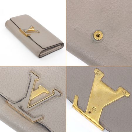  LOUIS VUITTON ルイヴィトン ポルトフォイユ・カプシーヌ 長財布 M61249 ベージュ