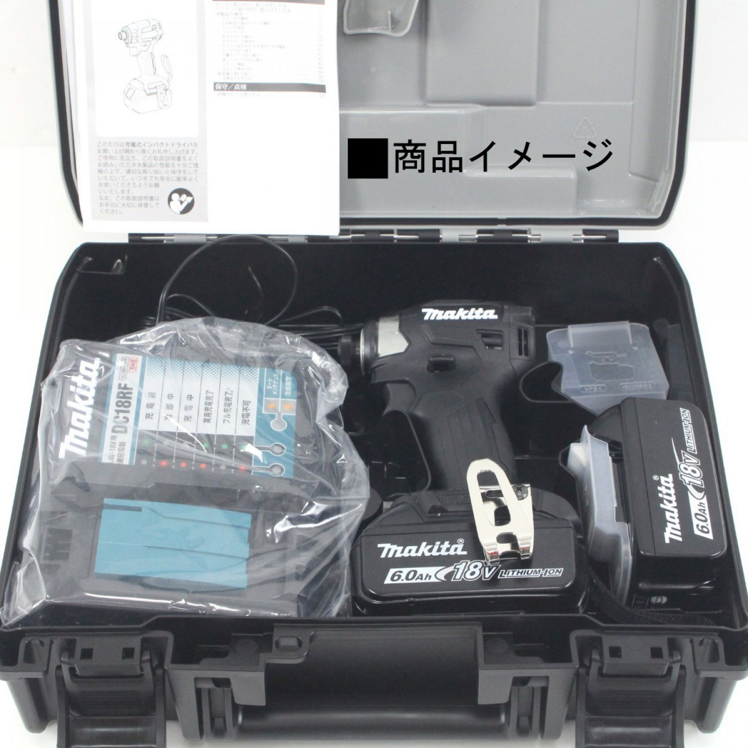 中古】 Makita マキタ 充電式インパクトドライバ TD173DRGXB ブラック