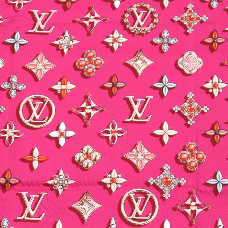 中古】 LOUIS VUITTON ルイヴィトン シルクスカーフ ジュエリー柄 箱無 