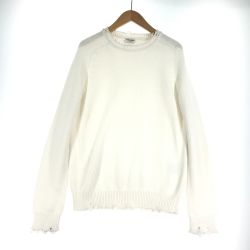 $$ SAINT LAURENT(Yves Saint Laurent) セーター SIZE M ホワイト Bランク