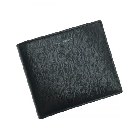  Yves Saint Laurent サンローラン 二つ折り財布 ブラック