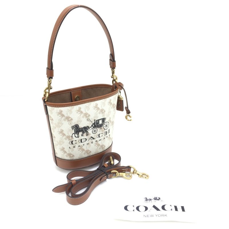 中古】 COACH コーチ ダコタ バケット バッグ ホース アンド