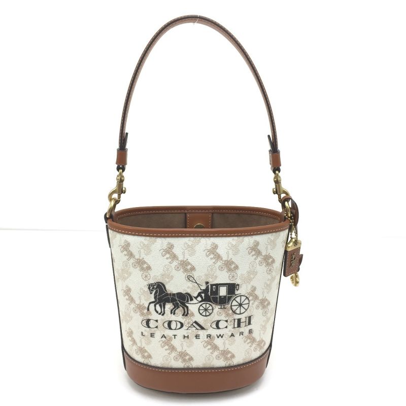 中古】 COACH コーチ ダコタ バケット バッグ ホース アンド