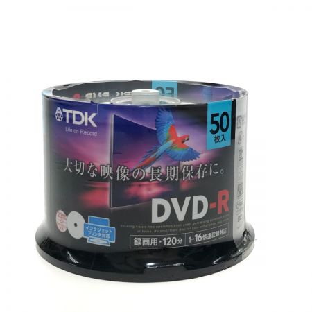  TDK 録画用DVD-R デジタル放送対応(CPRM) 1-16倍速 録画用120分 インクジェットプリンタ対応 50枚入 GDR-120DPWC50PF