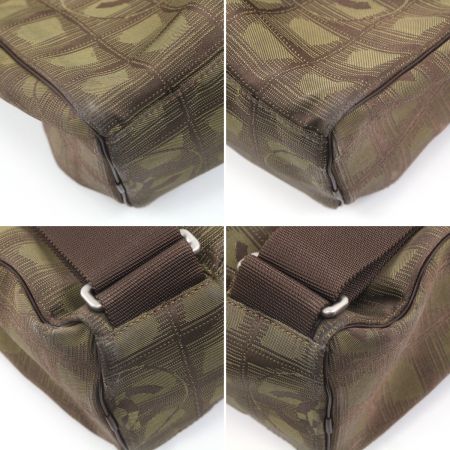  CHANEL シャネル ニュートラベルライン ショルダーバッグ ブラウン