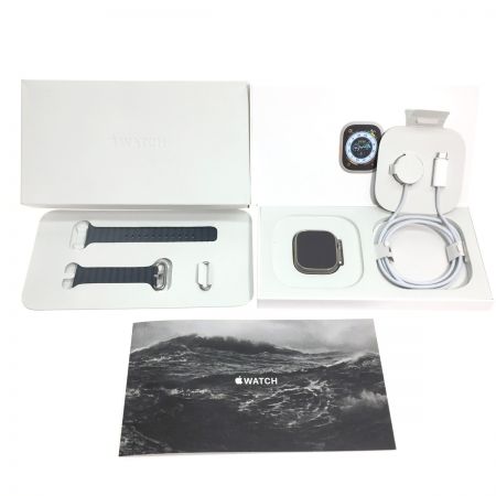  Apple アップル Apple Watch Ultra GPS +Cellularモデル 49mm ブルーオーシャンバンド MD6K977N91 A2684