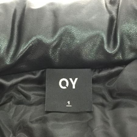  OY オーワイ ビーガンPUパディング  中綿ジャケット ブラック size1
