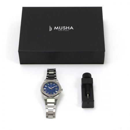  MUSHA 自動巻き メンズ 腕時計 SUS316L