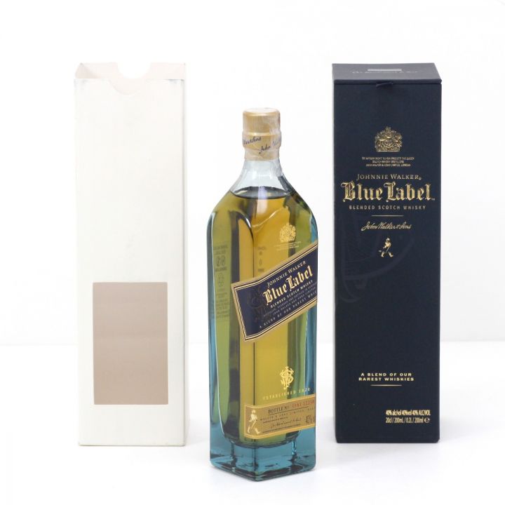 Johnnie Walker ジョニーウォーカー スコッチウイスキー ブルーラベル シリアルナンバー付 箱入り 200ml 40度 未開栓 ｜中古｜なんでもリサイクルビッグバン