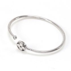 $$ LOUIS VUITTON ルイヴィトン ブレスレット ツイスト ブロッサム ホワイトゴールド×ダイヤモンド サイズS(15cm) Cランク