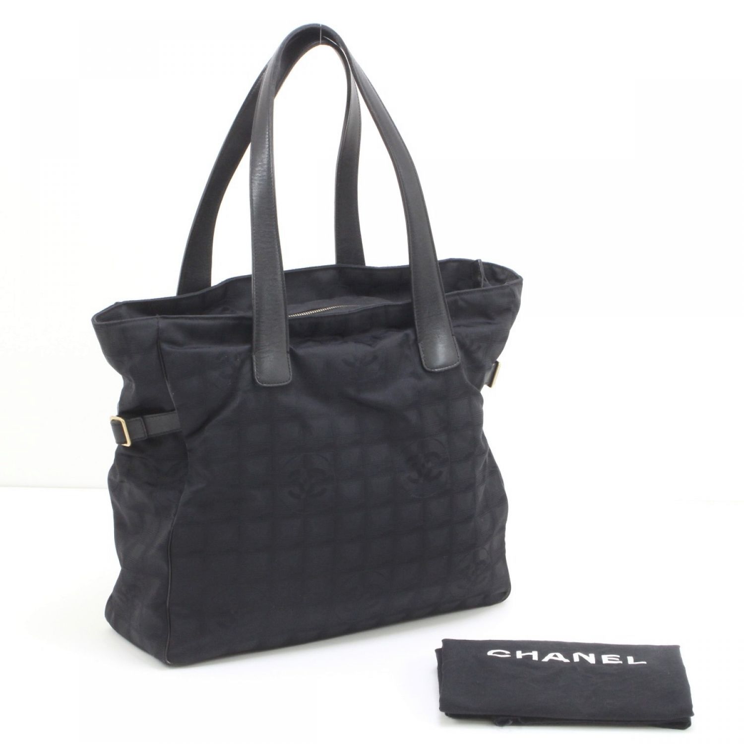 中古】 CHANEL シャネル ニュートラベルライン トートバッグ Cランク