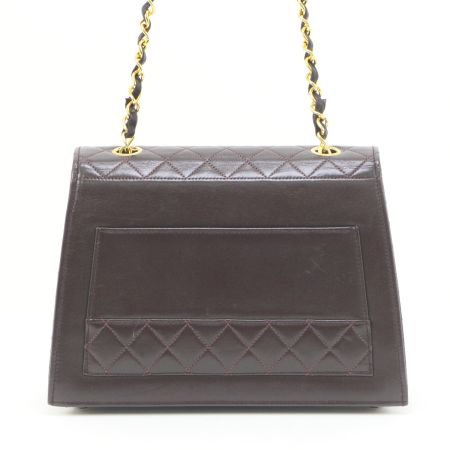  CHANEL シャネル マトラッセ  ショルダーバッグ  レザー  ダークブラウン