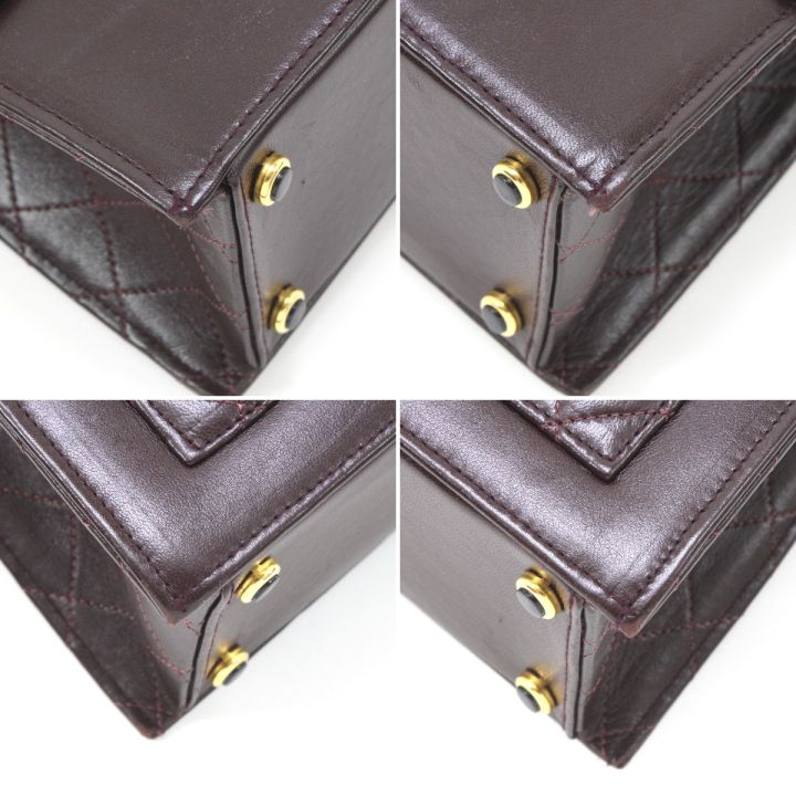 シャネル マトラッセ ショルダーバッグ レザー ブラウン レディース CHANEL  中古 CHANEL（シャネル） マトラッセ ショルダーバッグ レザー ブラウン