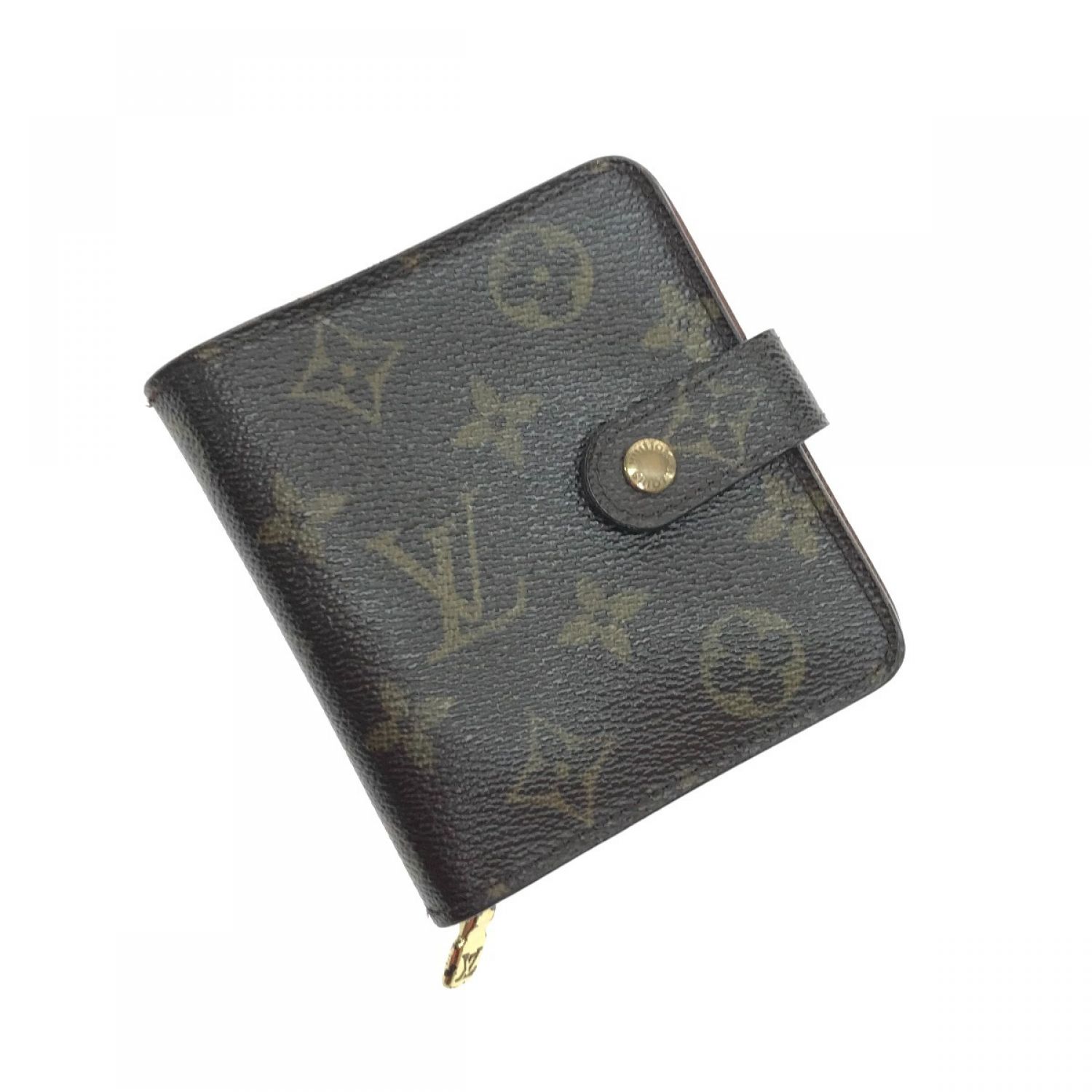 中古】 LOUIS VUITTON ルイヴィトン モノグラム コンパクトジップ