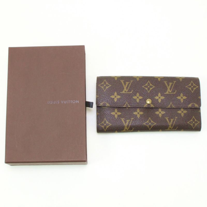 中古】 LOUIS VUITTON ルイヴィトン モノグラム ポルトフォイユ・サラ ...