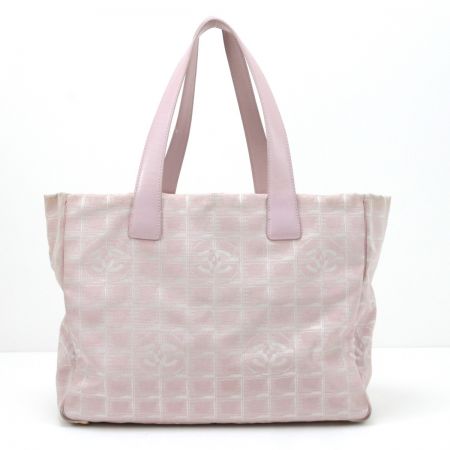  CHANEL シャネル ニュートラベルライン トートバッグ ピンク