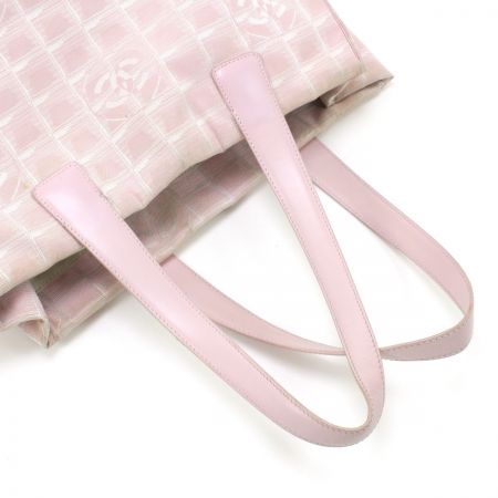  CHANEL シャネル ニュートラベルライン トートバッグ ピンク