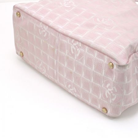  CHANEL シャネル ニュートラベルライン トートバッグ ピンク