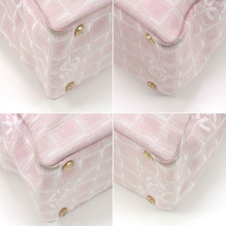  CHANEL シャネル ニュートラベルライン トートバッグ ピンク