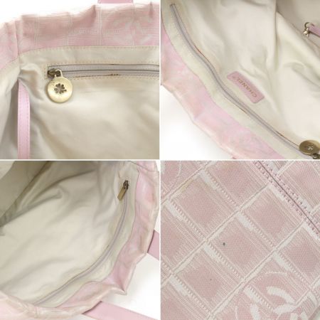  CHANEL シャネル ニュートラベルライン トートバッグ ピンク