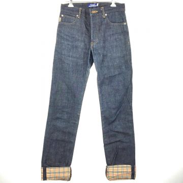 中古】 BURBERRY BLUE LABEL バーバリーブルーレーベル デニムパンツ 