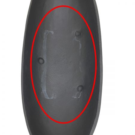   高岡美術鋳物 謹言作 鉄製 花器 三つ脚 水盤 鋳鉄  鋳造