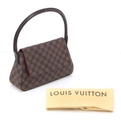 $$ LOUIS VUITTON ルイヴィトン ダミエ・ジェアン ミニルーピング ハンドバッグ N51147 Bランク