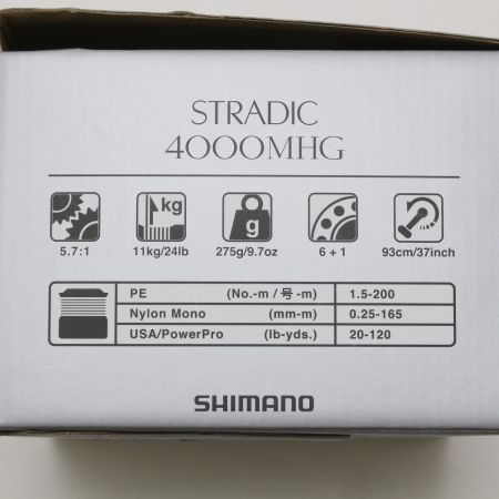 SHIMANO シマノ 23ストラディック 4000MHG スピニングリール