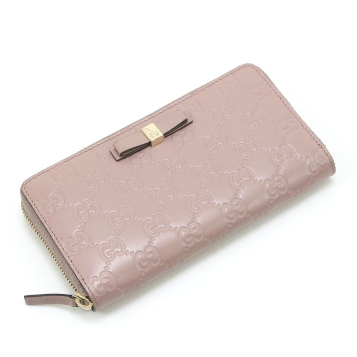 GUCCI グッチ グッチシマ 長財布 388680 ピンク - 中古バッグ・財布 