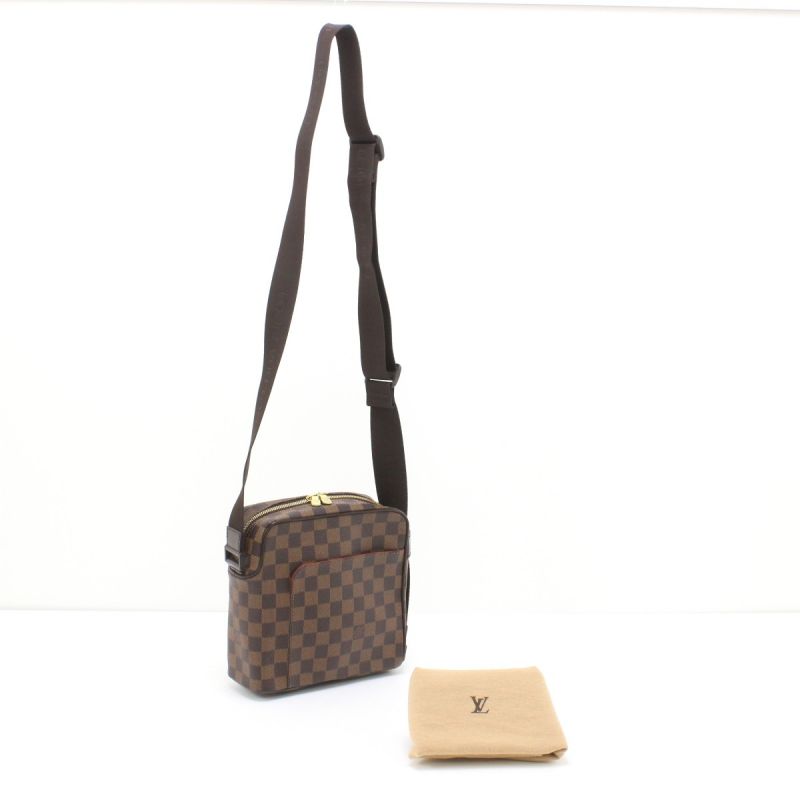 中古】 LOUIS VUITTON ルイヴィトン ダミエ オラフPM ショルダーバッグ