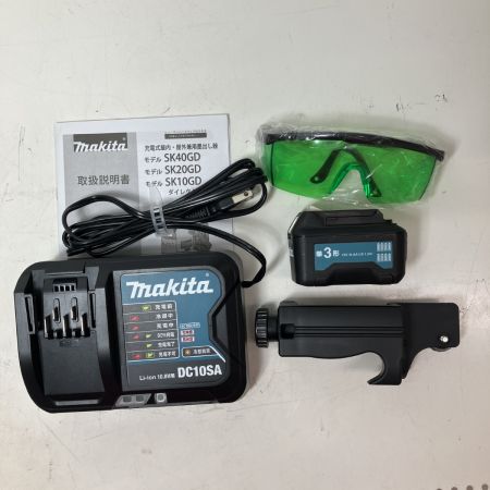 ЗЗ MAKITA マキタ 10.8v グリーンレーザー レーザー墨出し器 受光器 充電器付 SK40GD グリーン