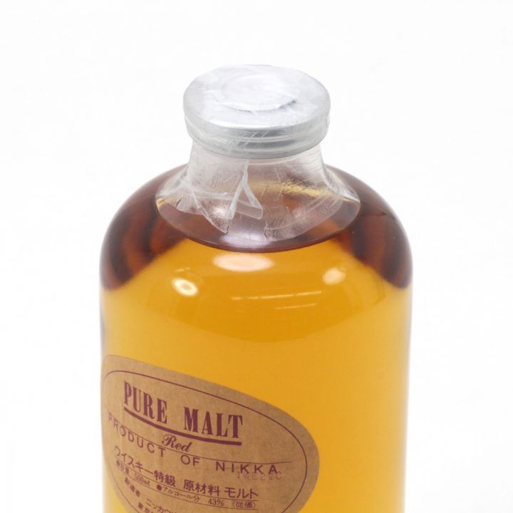 北海道内限定発送】 NIKKA ニッカウヰスキー ピュアモルト レッド 500ml 43度 未開栓｜中古｜なんでもリサイクルビッグバン