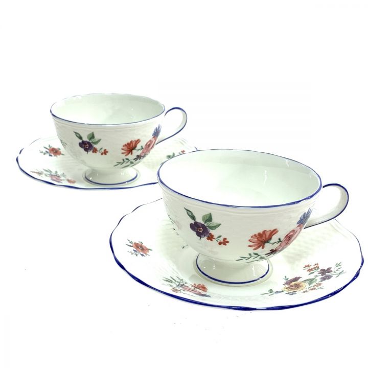 Wedgwood ウェッジウッド 洋食器 カップ&ソーサー ペアモーニングセット/タフェッタフラワー｜中古｜なんでもリサイクルビッグバン