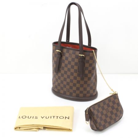  LOUIS VUITTON ルイヴィトン ダミエ マレ トートバッグ ポーチ付 N42240
