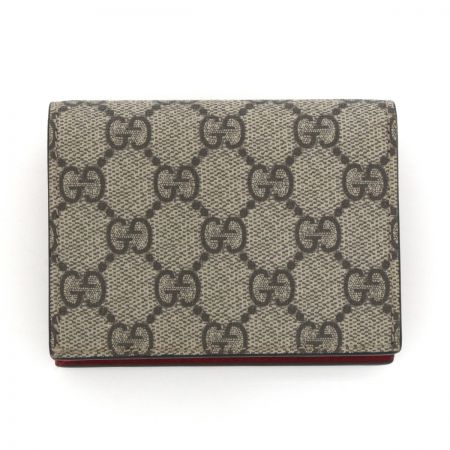  GUCCI グッチ GGスプリーム 2つ折り財布 506277･0959 ライトグレー