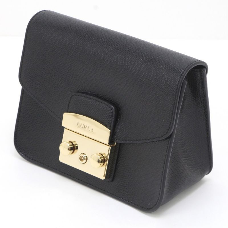 中古】 FURLA フルラ ショルダーバッグ 265332/G6400/B5 ブラック B