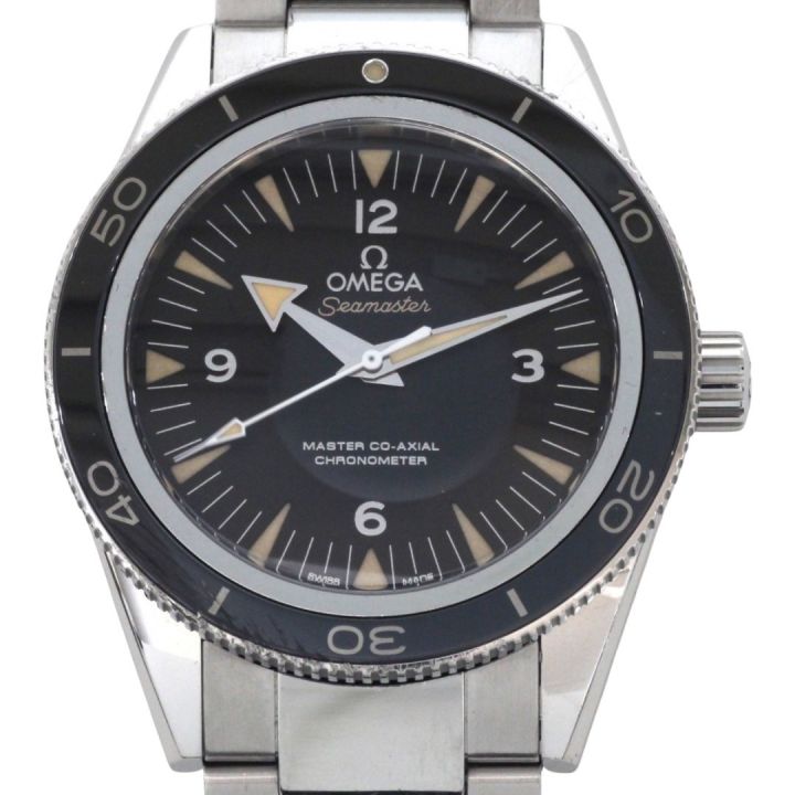 中古】 OMEGA オメガ シーマスター300 コーアクシャル 自動巻き腕時計 ...