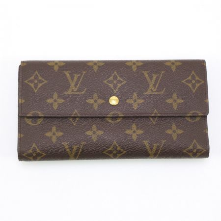  LOUIS VUITTON ルイヴィトン モノグラム ポルト トレゾール インターナショナル 3つ折り長財布 M61215