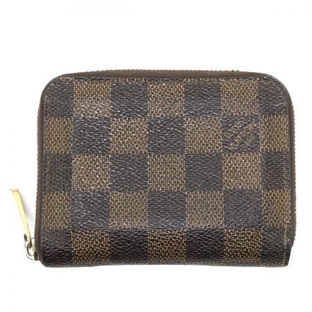  LOUIS VUITTON ルイヴィトン ダミエ ジッピーコイン パース N63070 ブラウン