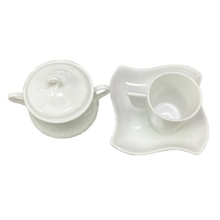  RICHARD GINORI リチャード・ジノリ カップ&ソーサー デダロホワイトデミタス シュガーポット アイリス