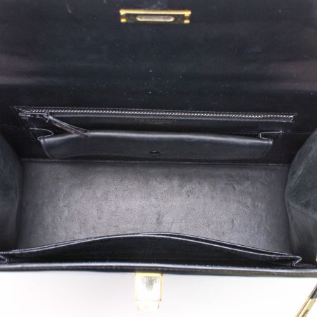  MORABITO レディース ハンドバッグ レザー パドロック＆キー付 ブラック