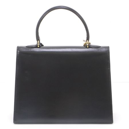  MORABITO レディース ハンドバッグ レザー パドロック＆キー付 ブラック