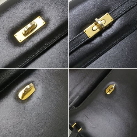  MORABITO レディース ハンドバッグ レザー パドロック＆キー付 ブラック