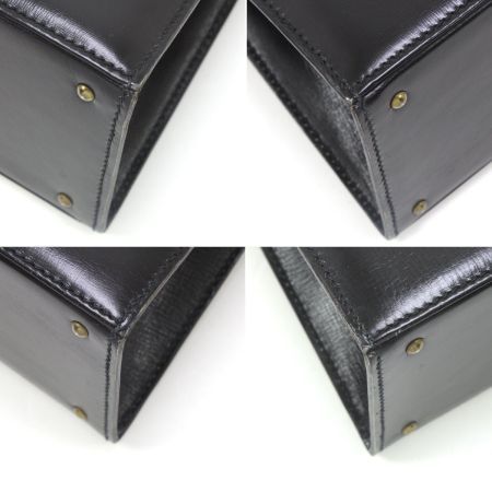  MORABITO レディース ハンドバッグ レザー パドロック＆キー付 ブラック