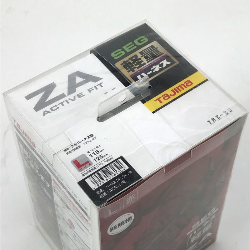 中古】 TAJIMA タジマ フルハーネス型安全帯 Lサイズ AZAL-LRE レッド