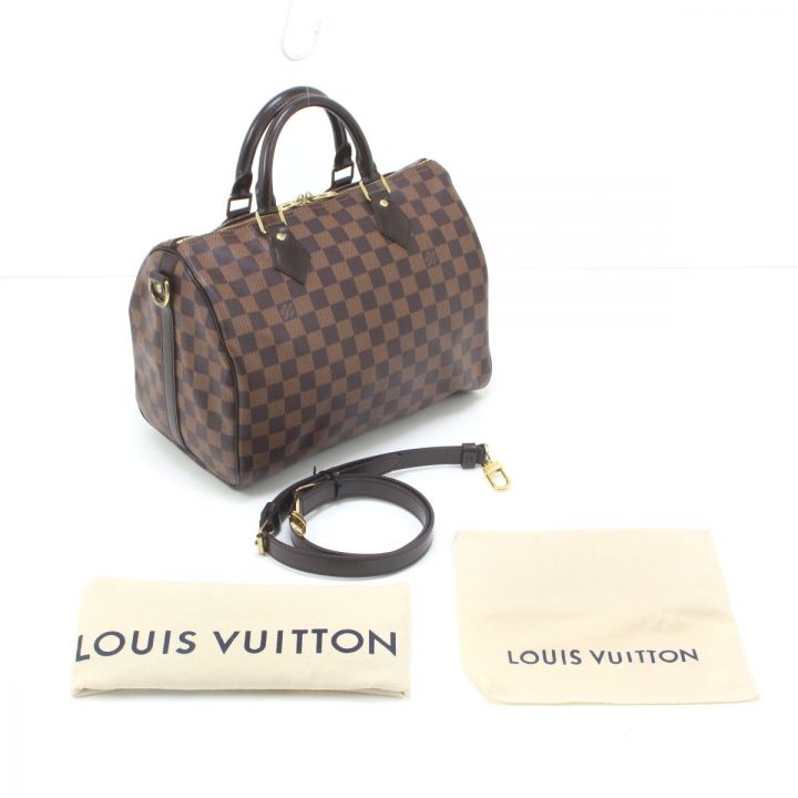 中古】 LOUIS VUITTON ルイヴィトン バッグ ハンドバッグ ダミエ ...