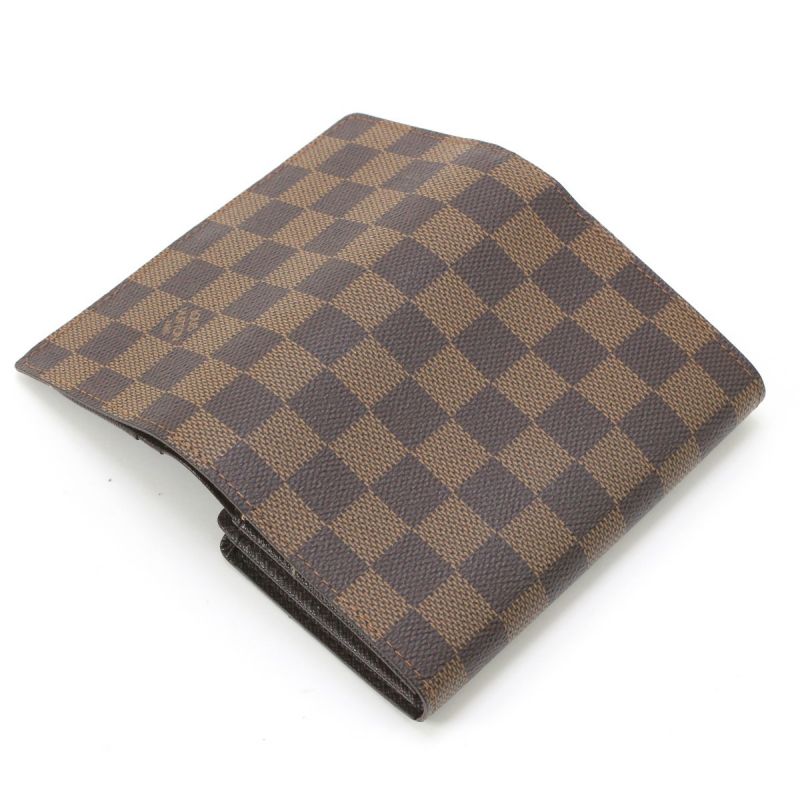 中古】 LOUIS VUITTON ルイヴィトン ダミエ ポルト フォイユ ...