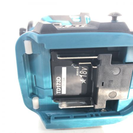 ДД MAKITA マキタ インパクトドライバ  未使用品(S) 本体のみ 18v  TD173D ブルー