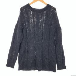 $$ CELINE セリーヌ メンズ ニット セーター SIZE XS 22A99Z586S ブラック Bランク